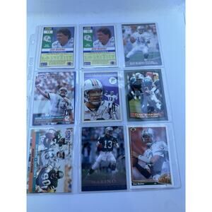 Dan Marino 11 Card Lot Miami Dolphins HOF Duplicates Topps Upper Deck Fleer